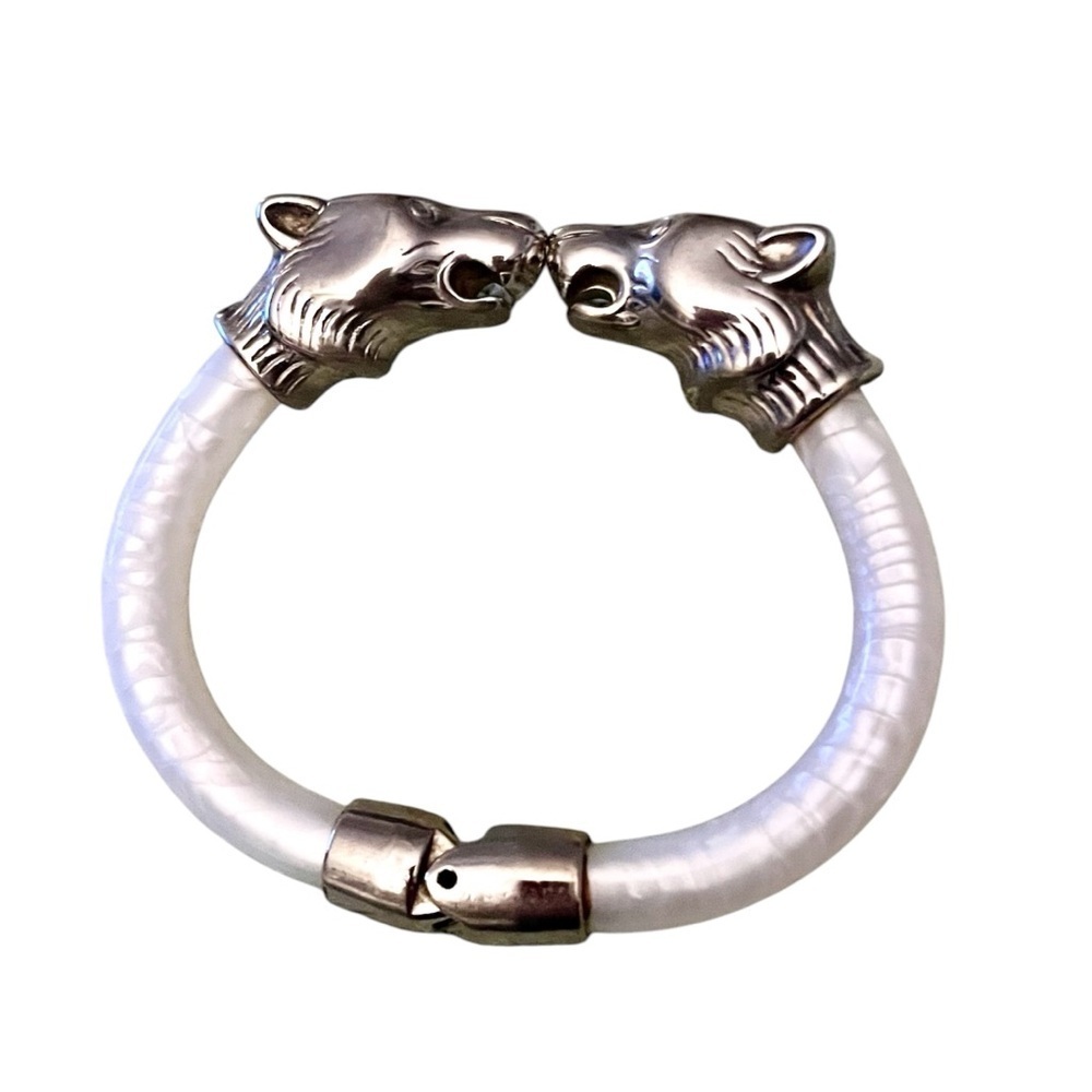 Vintage Kissing Bear Head Bracelet